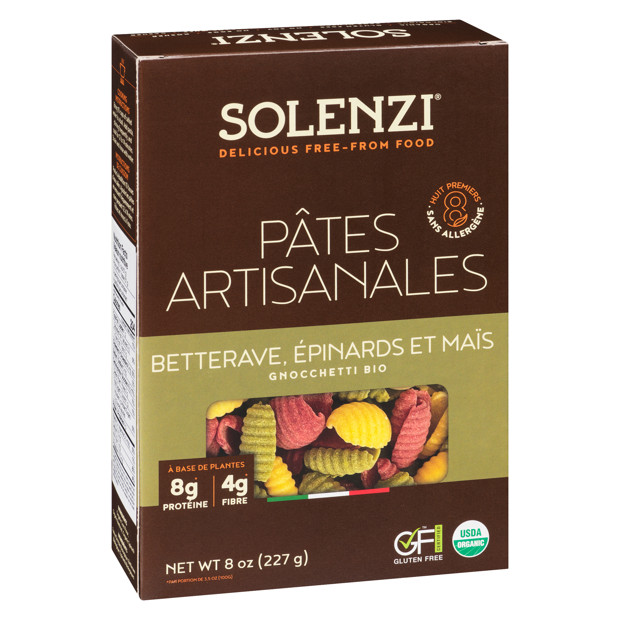 Organic Beetroot, Spinach & Corn Gnocchetti - Solenzi