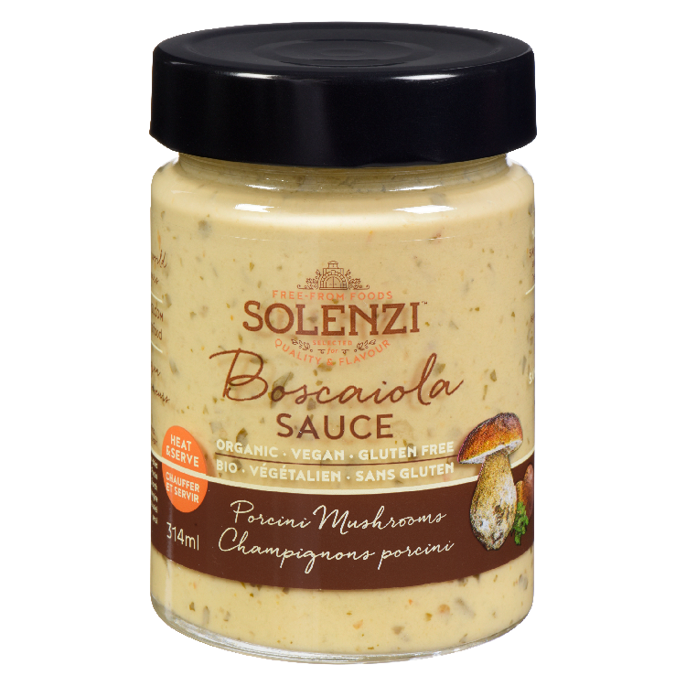 Boscaiola Organic Vegan Porcini Mushroom Sauce - Solenzi