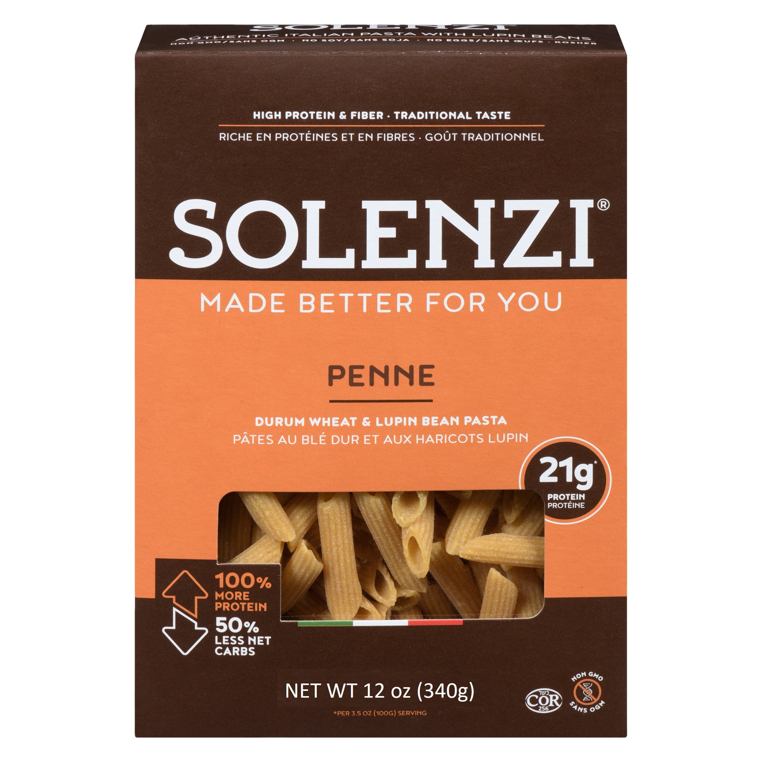 21g Protein Lupin & Wheat Macaroni | Single – SOLENZI