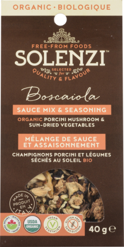 Organic Porcini Mushroom & Sun-dried Vegetables "Boscaiola" 40g - Solenzi
